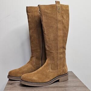 Barbour Women's Women's Coretta Pull-On Zip Riding Boots Size 10 Camel NWT